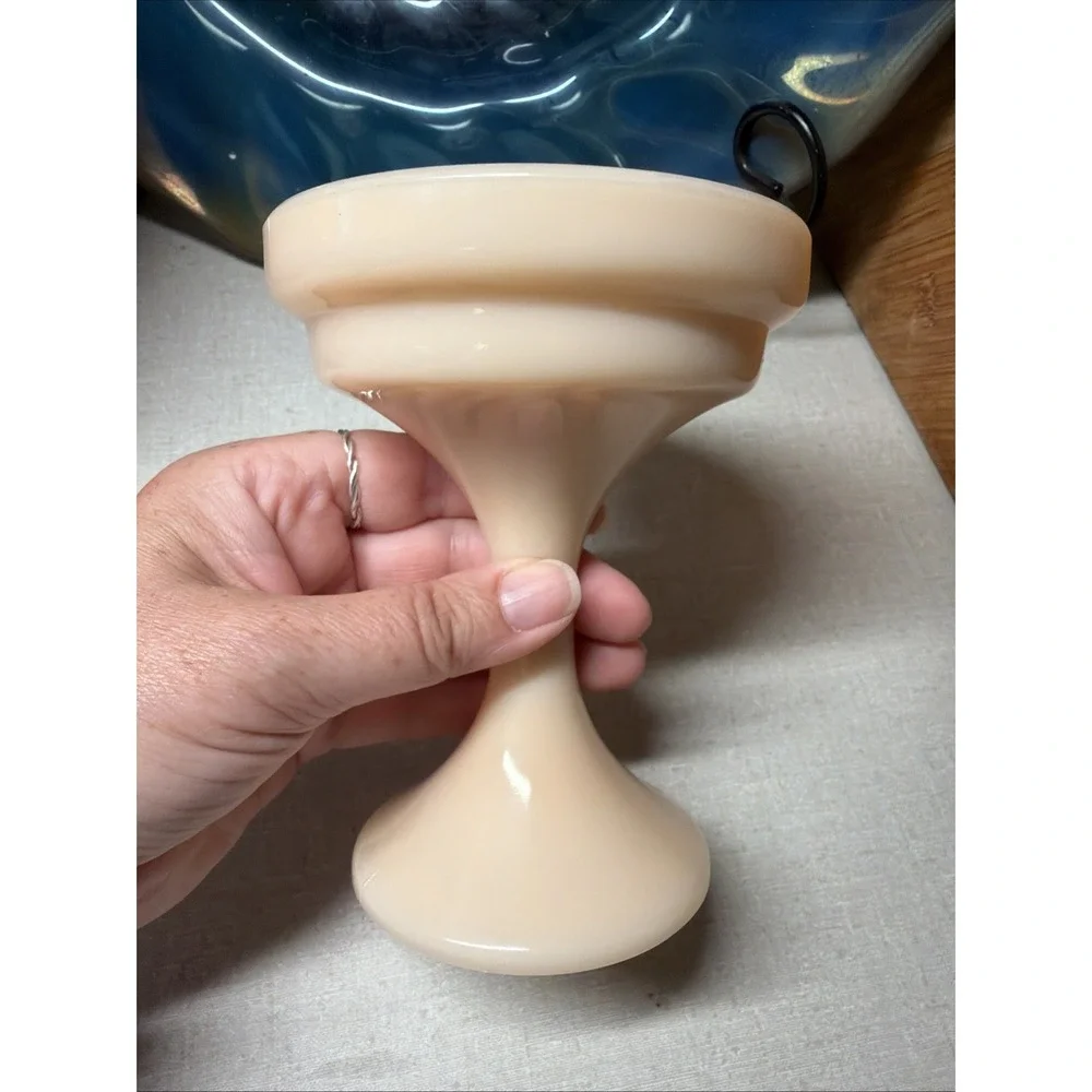 Westmoreland Fairy Lamp Peach Pedestal BASE ONLY Perfect Stunning Color